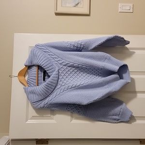Beautiful light blue NWT Virgin Wool Irish Sweater